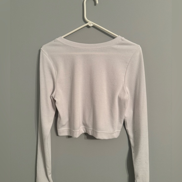 Aerie Offline white cropped button up - Picture 3 of 3